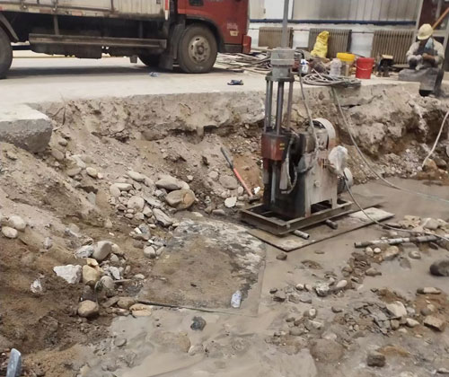 富阳公路下沉压浆